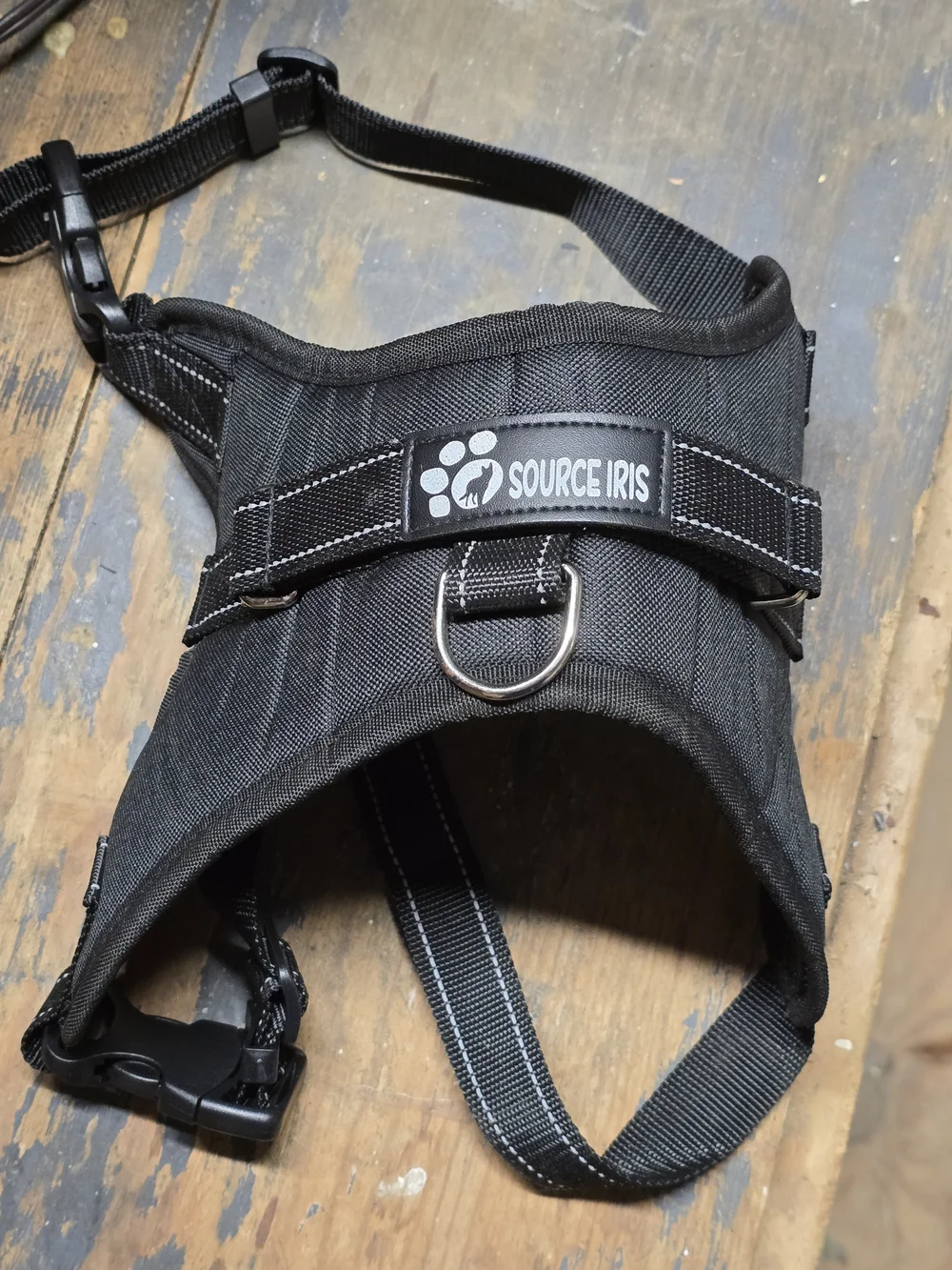 Black Tactical Dog Harness #683